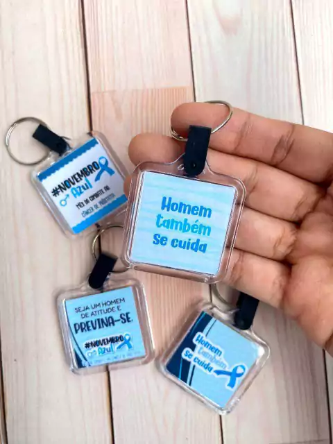 Arquivo digital _ Cartão com chaveiro _ NOVEMBRO AZUL