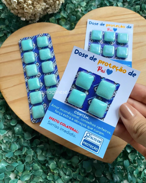 Arquivo digital _ Cartão PARA CHICLETE DOSE DE PROTEÇÃO DE PAI - comprar online