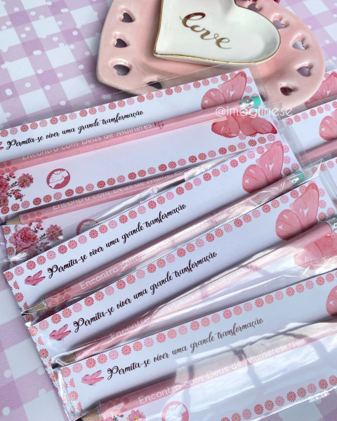 Arquivo digital PARA IMPRESSÃO_ Cartão lápis BORBOLETA _ ENCONTRO COM DEUS DE MULHERES - comprar online