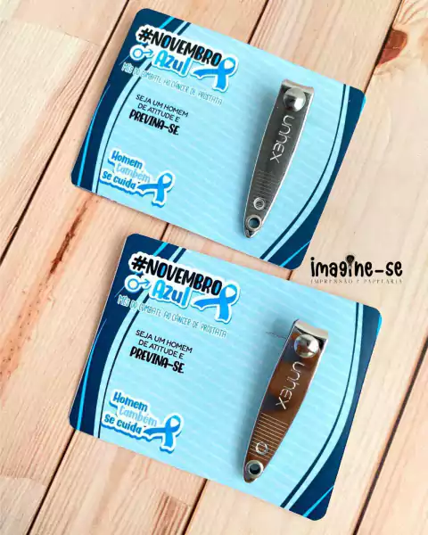 Arquivo digital _ Cartão para cortador de unha _ NOVEMBRO AZUL