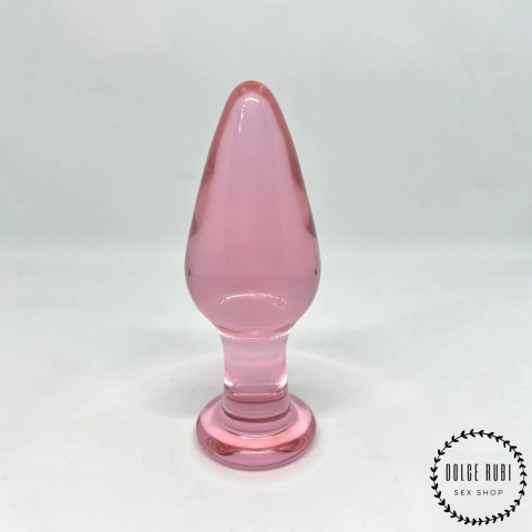 Glass Plug de Vidrio Rosa