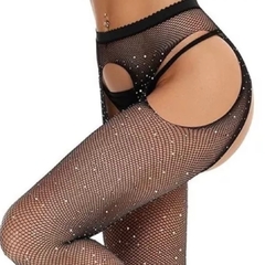 Panty portaligas con strass