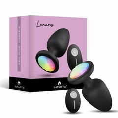Anal plug vibrador con luz