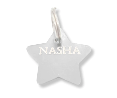 Chapita Estrellita Anodizada Color – Identificación para Perros Chicos y Medianos - Grabada en el acto - comprar online