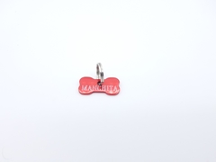 Chapita Small bone en color rojo