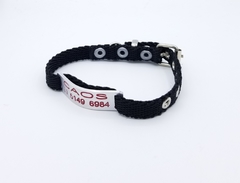 Chapita pasador de gatos + Collar NO elastizado negro en internet