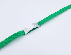 Chapita pasador de gatos natural+ Collar elastizado verde - Medallas para Perros