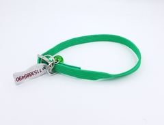 Chapita pezcat + collar verde - Medallas para Perros