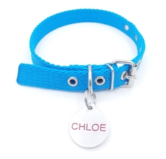 Chapita redonda grande+ collar turquesa - comprar online