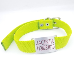 Chapita Pasador para collares de 3cm de ancho + collar verde manzana - comprar online