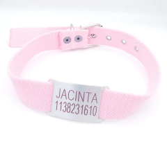 Chapita Pasador para collares de 3cm de ancho + collar rosa - comprar online