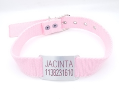 Chapita Pasador para collares de 3cm de ancho + collar rosa en internet