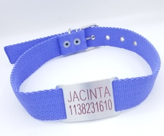 Chapita Pasador para collares de 3cm de ancho + collar lila - comprar online