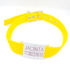Chapita Pasador para collares de 3cm de ancho + collar amarillo en internet