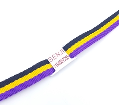 Chapita pasador para collares de 2cm de ancho + collar color negro amarillo violeta - comprar online