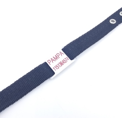 Chapita pasador para collares de 2cm de ancho + collar color negro - comprar online