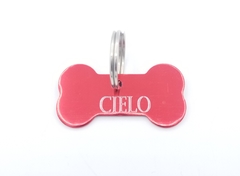 Super hueso anodizado color rojo - comprar online