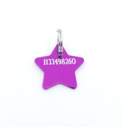Chapita estrellita color violeta