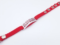 Chapita pasador de gatos + Collar NO elastizado rojo - comprar online
