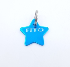Chapita estrellita color turquesa