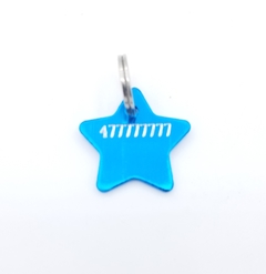 Chapita estrellita color turquesa - tienda online