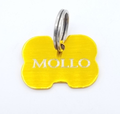 Magnus canin hueso mediano anodizado color dorado