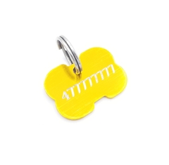 Magnus canin hueso mediano anodizado color dorado - tienda online