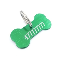 Super hueso anodizado color verde - tienda online