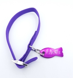 Pescadito para gatos color violeta + collar violeta - comprar online