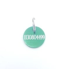 Chapita MiniRoda de color verde - Medallas para Perros