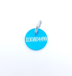 Chapita MiniRoda de color turquesa - Medallas para Perros