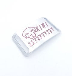 Chapita Pasador con dibujo de Labrador para collares de 3cm de ancho