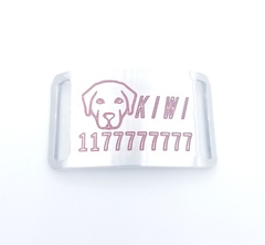 Chapita Pasador con dibujo de Labrador para collares de 3cm de ancho en internet