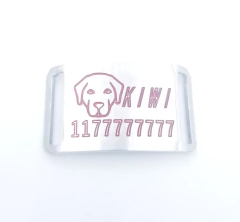 Chapita Pasador con dibujo de Labrador para collares de 3cm de ancho en internet