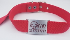 Chapita Pasador con dibujo de Labrador para collares de 3cm de ancho + collar a eleccion