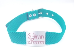 Chapita Pasador con dibujo de Labrador para collares de 3cm de ancho + collar a eleccion