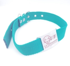 Chapita Pasador con dibujo de Labrador para collares de 3cm de ancho + collar a eleccion - comprar online