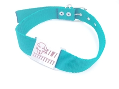 Chapita Pasador con dibujo de Labrador para collares de 3cm de ancho + collar a eleccion - comprar online