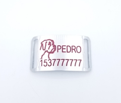 Chapita Pasador para collares de 3cm de ancho + dibujo de Boxer en internet