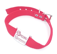 Imagen de Chapita Pasador para collares de 3cm de ancho + dibujo de Boxer + collar de color a eleccion