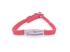 Chapitas Gatos Pop Cara Gatito + Collar 1 Cm Elastizado - Medallas para Perros