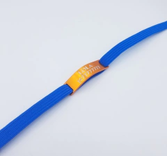 Chapita pasador de gatos anodizada color naranja + collar elastizado azul en internet