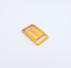 Chapita Pasador anodizado para collares de 2cm de ancho color Naranja - comprar online