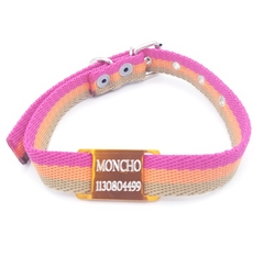 Chapita Pasador anodizado para collares de 2cm de ancho color Naranja - tienda online