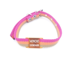 Chapita Pasador anodizado naranja + collar 2cm Tricolor - comprar online