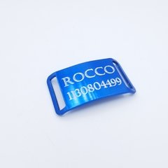 Chapita Perros Pasante + Collar 3cm AZUL - tienda online