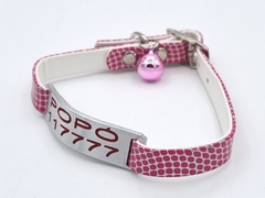 Chapitas Para Gatos Pasador + Collar De 1 Cm Rosa Funny en internet