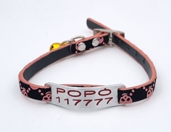 Chapitas Para Gatos Pasador + Collar De 1 Cm Skull 1