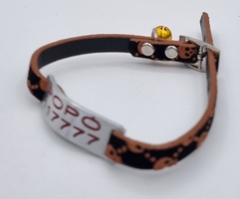 Chapitas Para Gatos Pasador + Collar De 1 Cm Skull 2 en internet