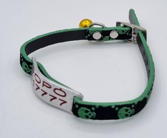 Chapitas Para Gatos Pasador + Collar De 1 Cm Skull 3 en internet